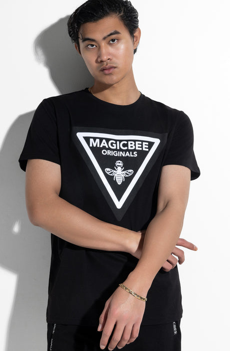 MagicBee Triangle Logo Tee - Black