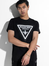 MagicBee Triangle Logo Tee - Black
