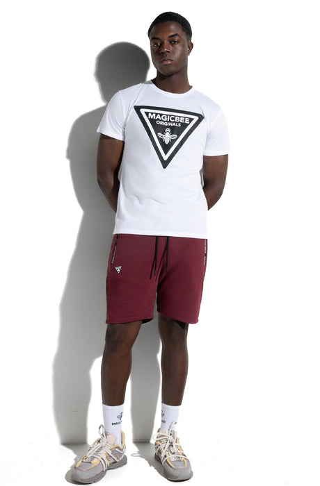 MagicBee Triangle Logo Tee - White