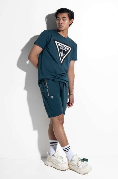 Camiseta MagicBee con logo triangular - Petrol