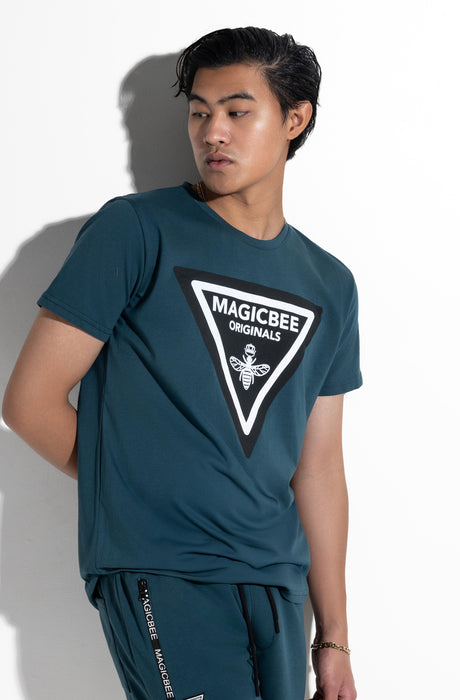 Camiseta MagicBee con logo triangular - Petrol