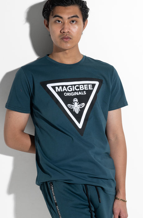 Camiseta MagicBee con logo triangular - Petrol