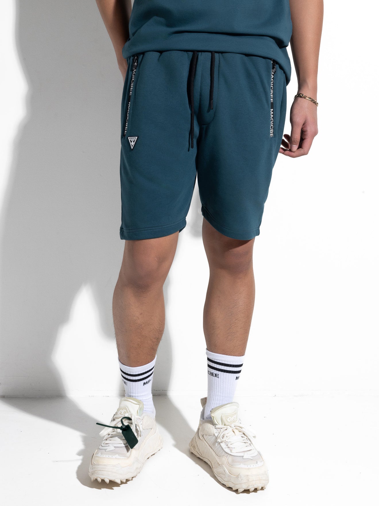 MagicBee Zip Pocket Shorts - Petrol