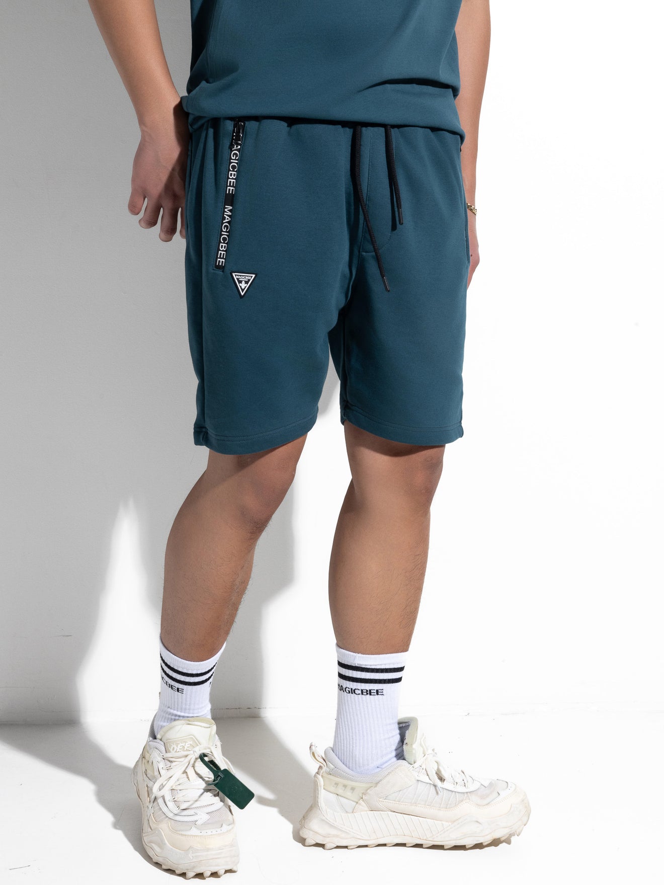 MagicBee Zip Pocket Shorts - Petrol