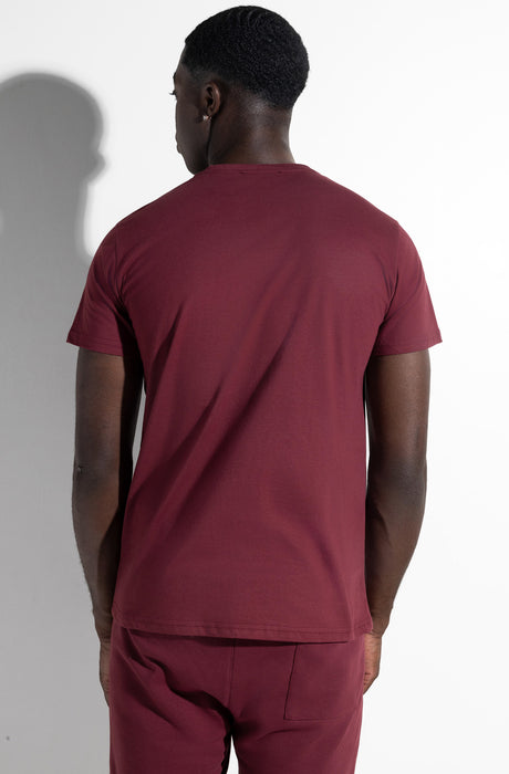 MagicBee Triangle Logo Tee - Burgundy