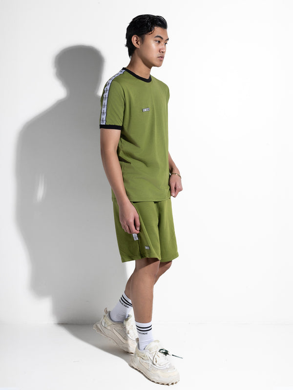 MagicBee Tape Logo Tee - Khaki