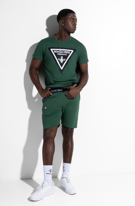 MagicBee Triangle Logo Tee - Green