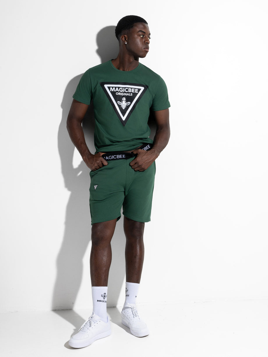 MagicBee Triangle Logo Tee - Green