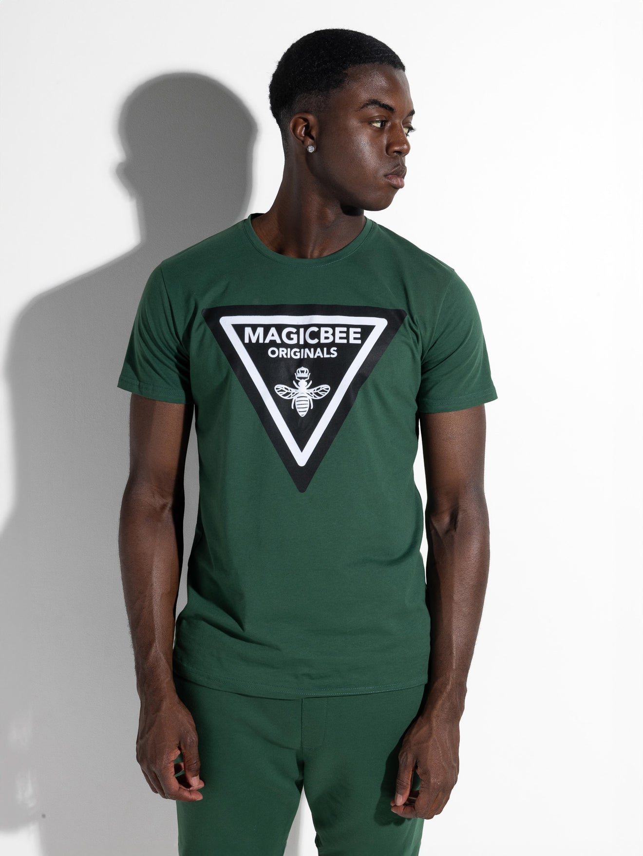 MagicBee Triangle Logo Tee - Green