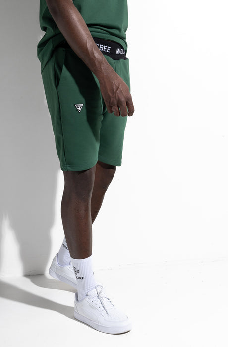 MagicBee Rib Logo Shorts - Green