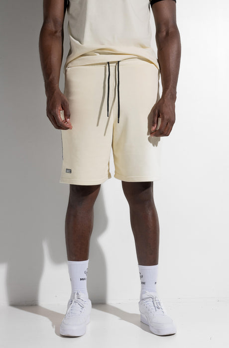 MagicBee Tape Logo Shorts - Light Yellow