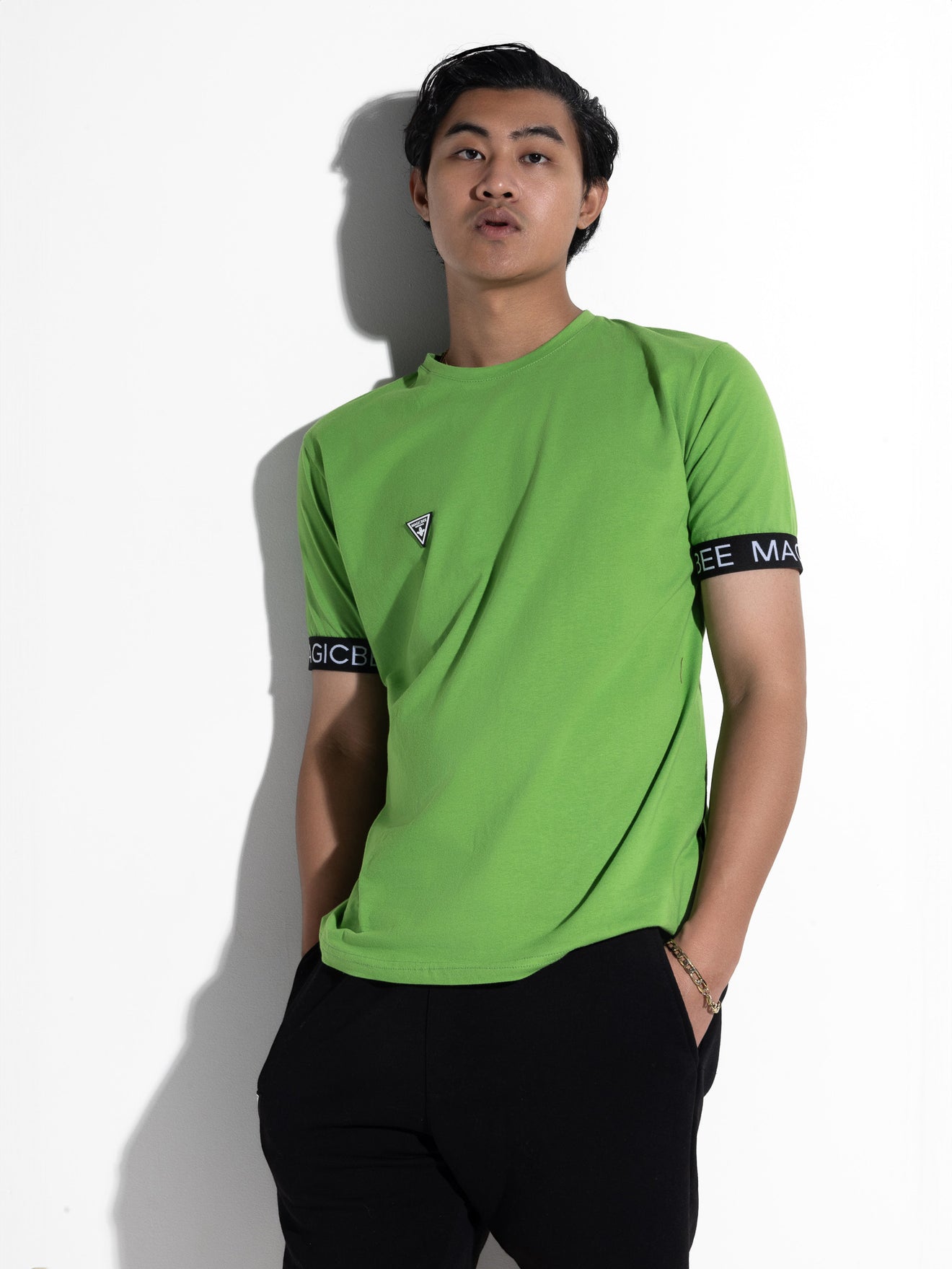 MagicBee Elastic Tee - Neon Green