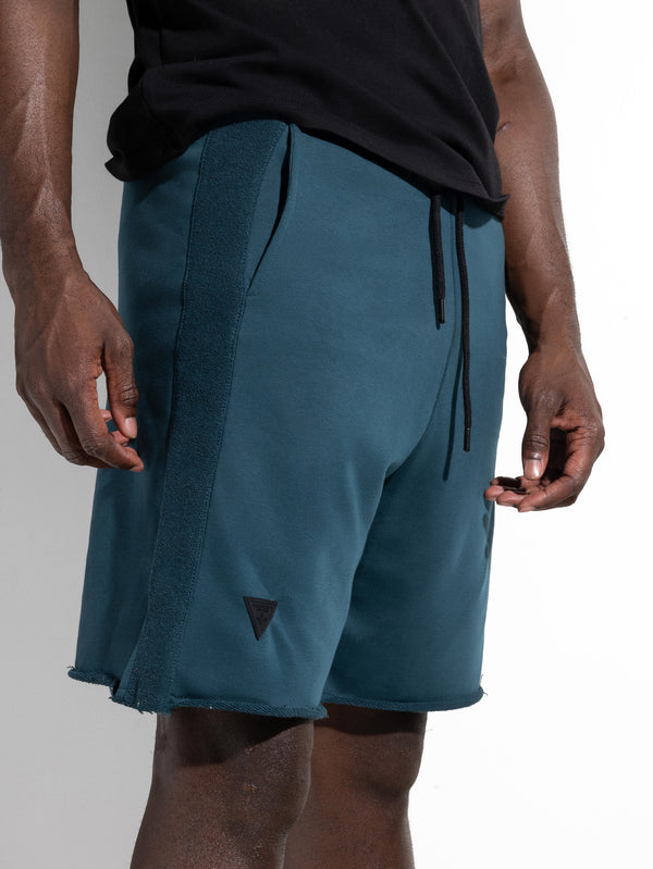 MagicBee Reverse Cotton Side Tape Shorts - Petrol
