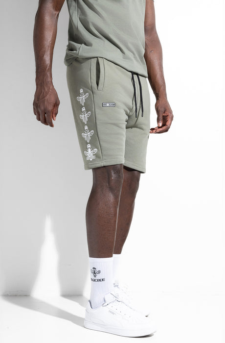 MagicBee Side Logo Shorts - Vetiver