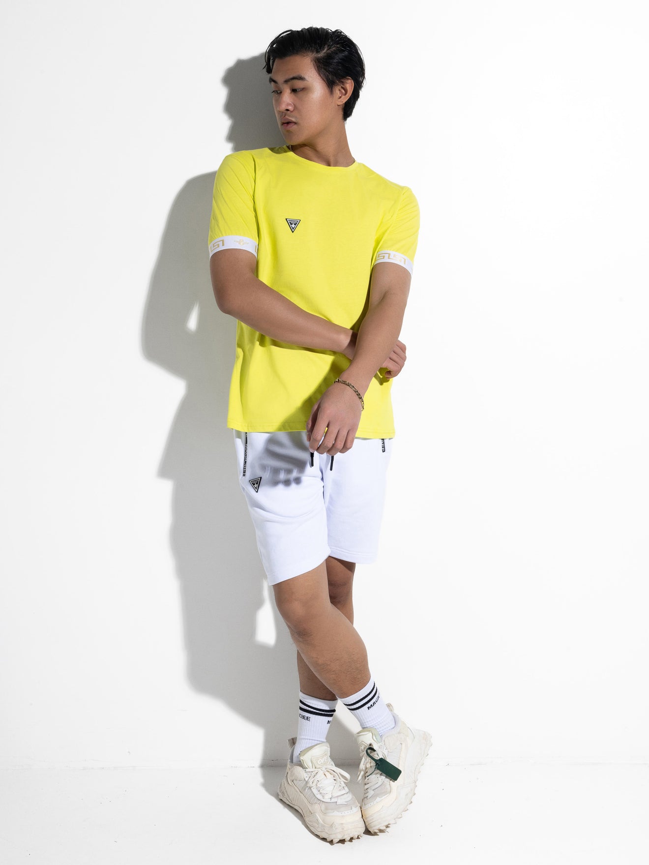 MagicBee Gold Elastic Tee - Neon Yellow