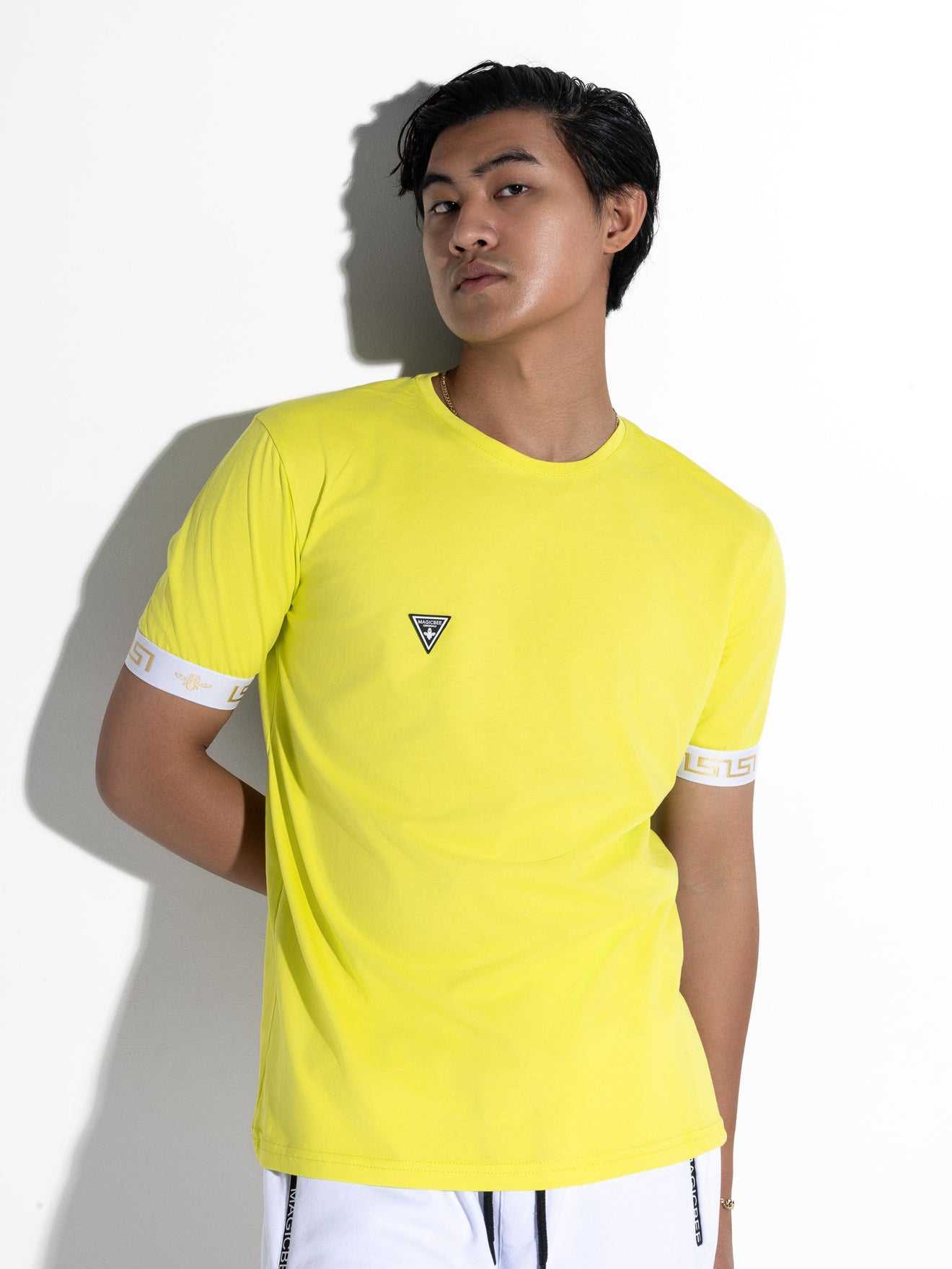 MagicBee Gold Elastic Tee - Neon Yellow