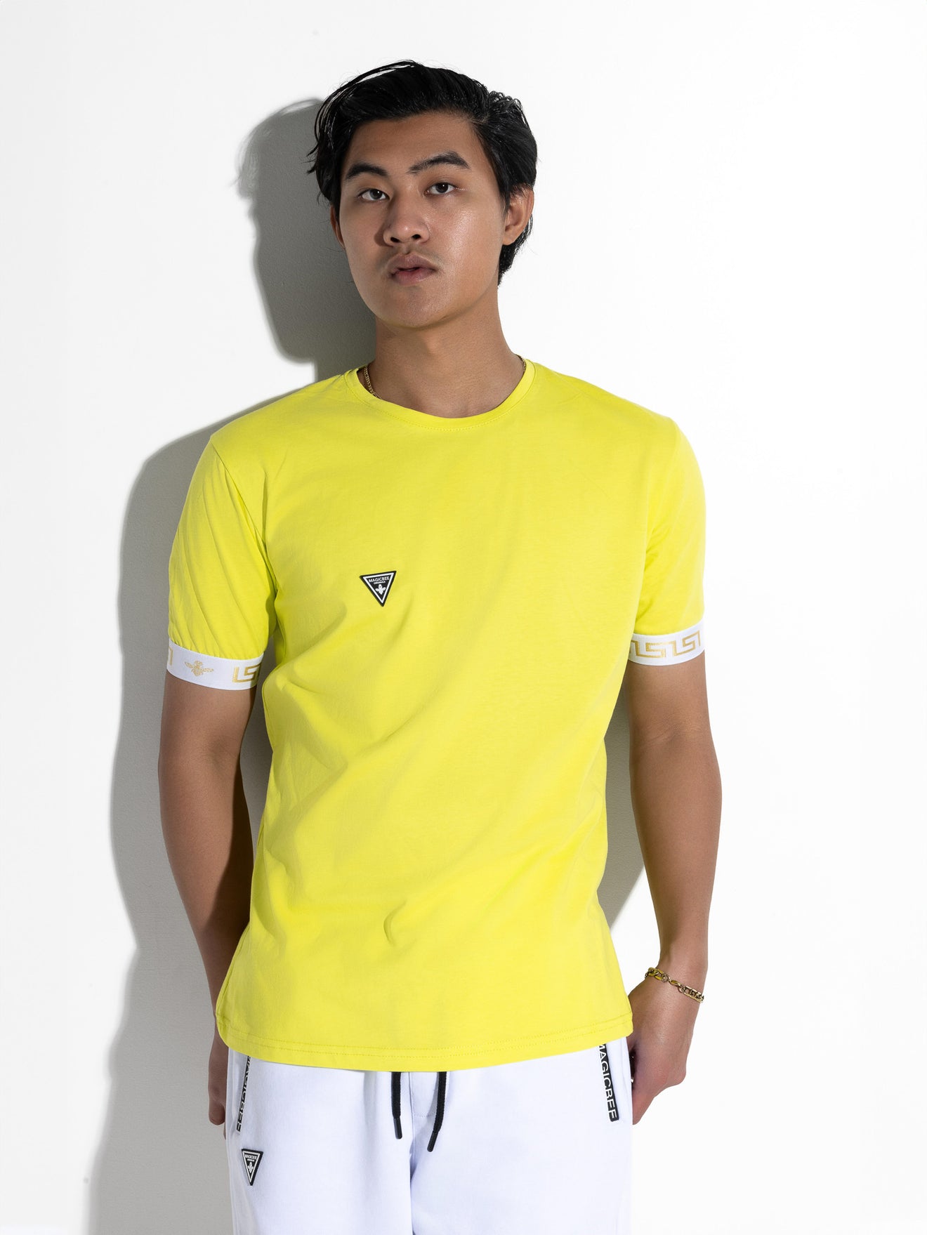 MagicBee Gold Elastic Tee - Neon Yellow