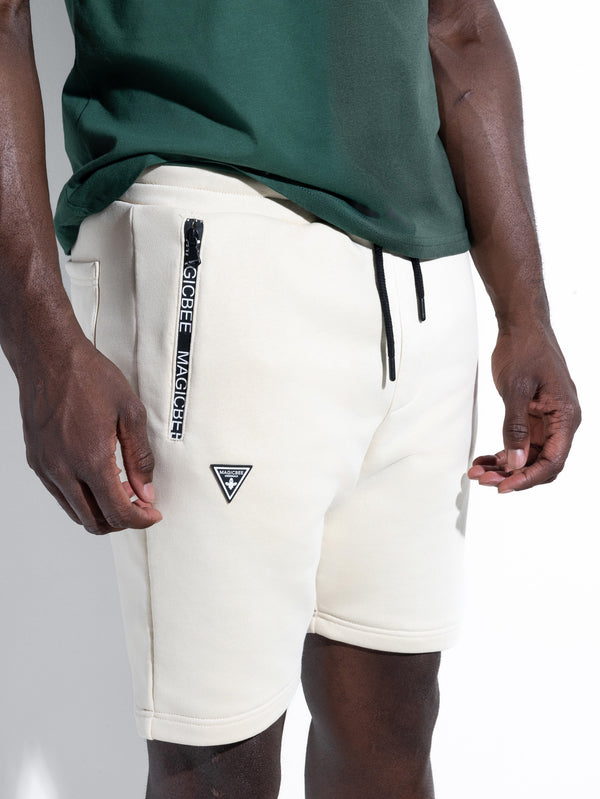 MagicBee Zip Pocket Shorts - Beige
