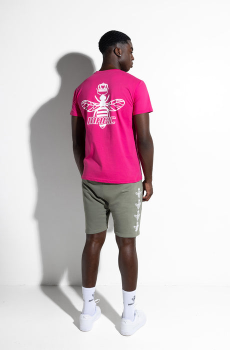 MagicBee Back Logo Tee - Fuchsia