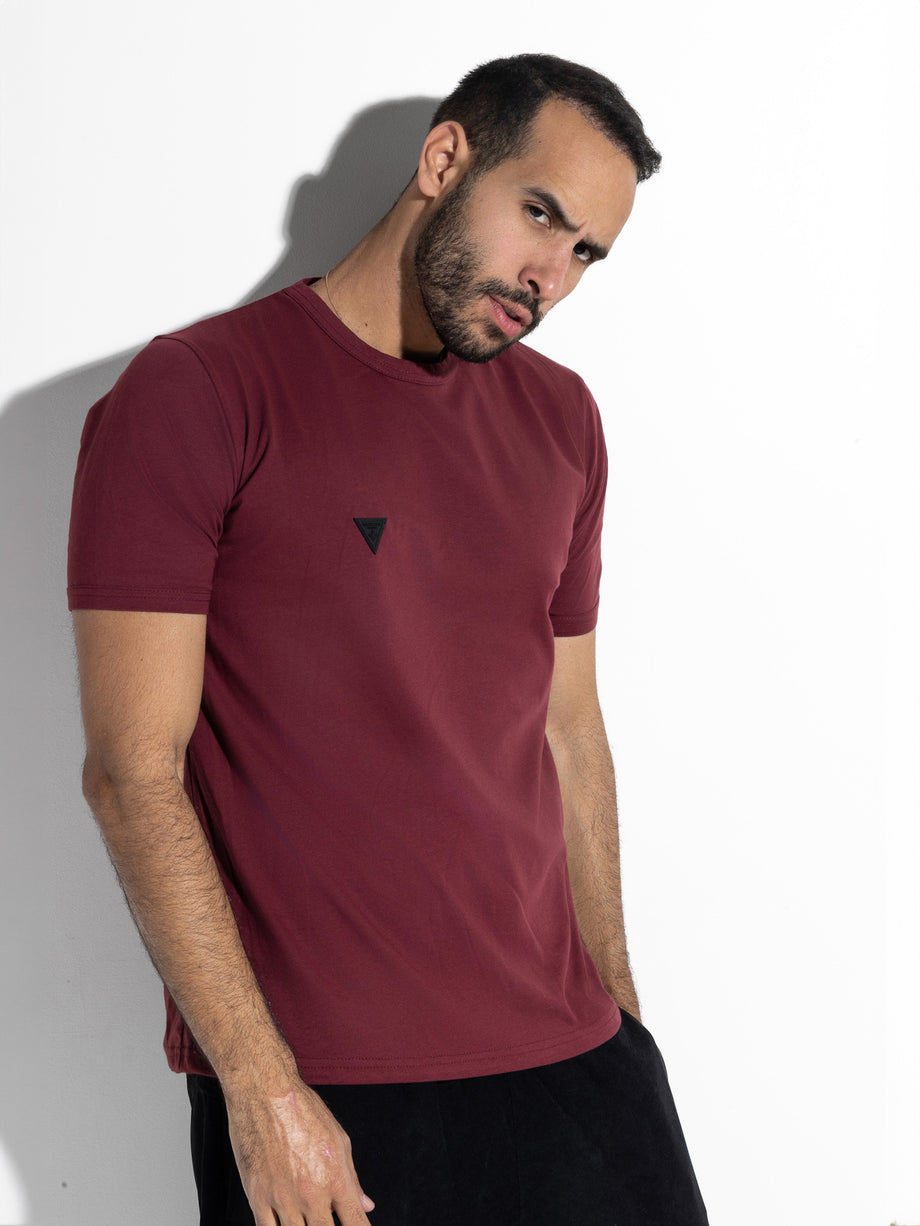 MagicBee Matt Logo Tee - Burgundy