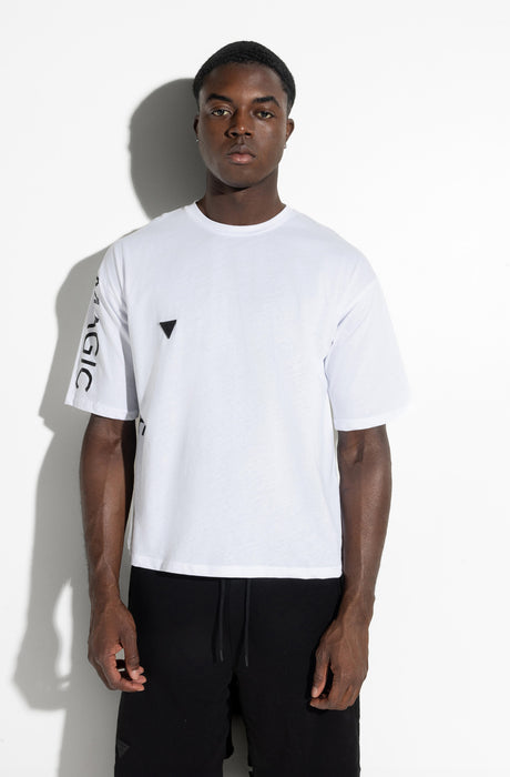 MagicBee Side Logo Oversized Tee - White