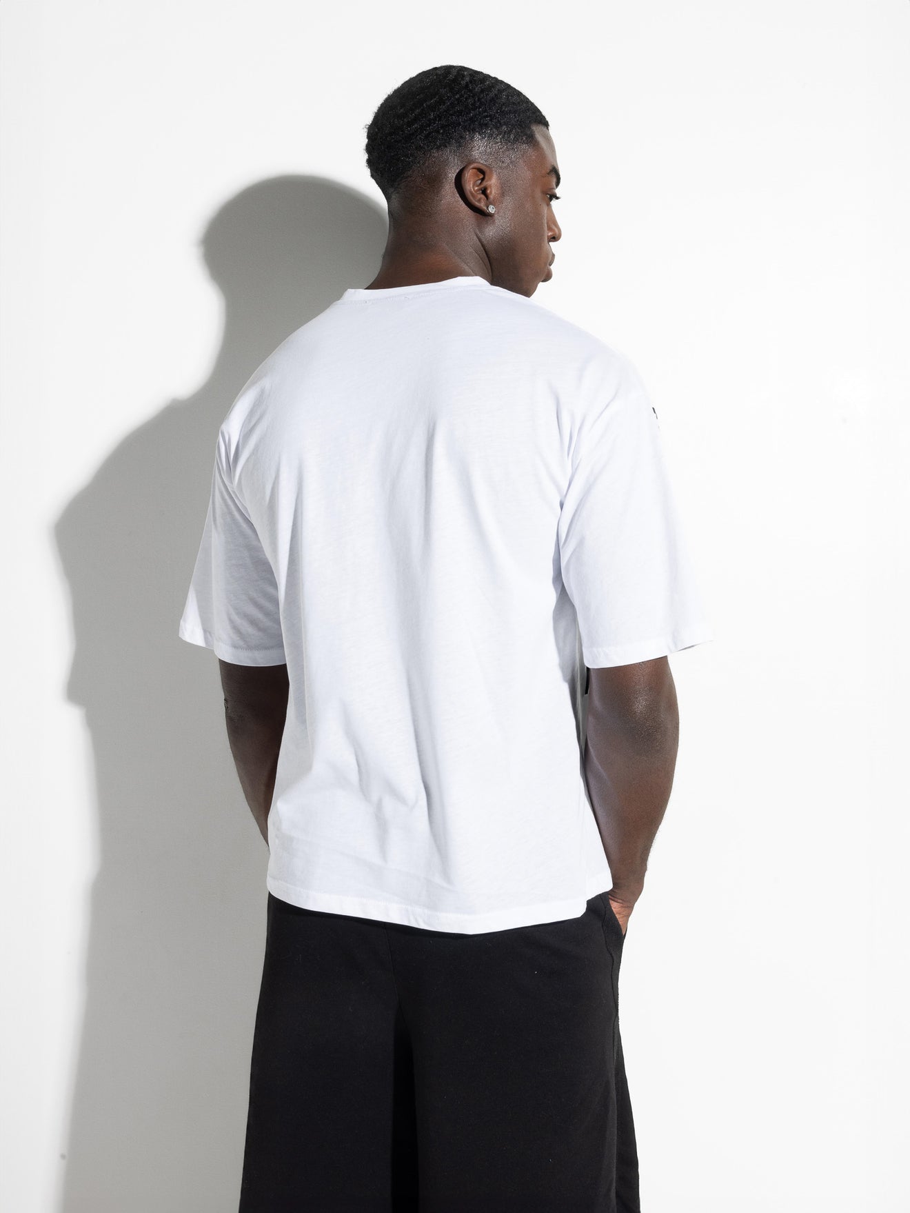 MagicBee Side Logo Oversized Tee - White