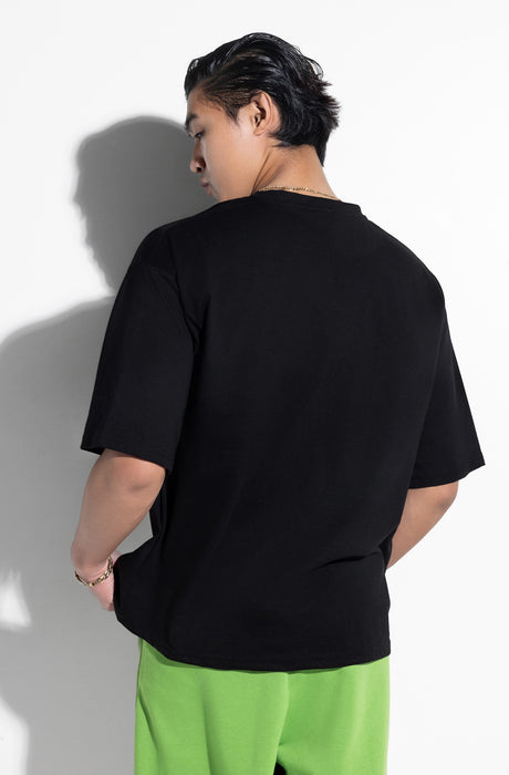 MagicBee Side Logo Oversized Tee - Black