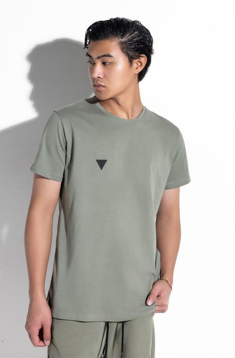 MagicBee Back Cutted Logo Tee - Ice Grey