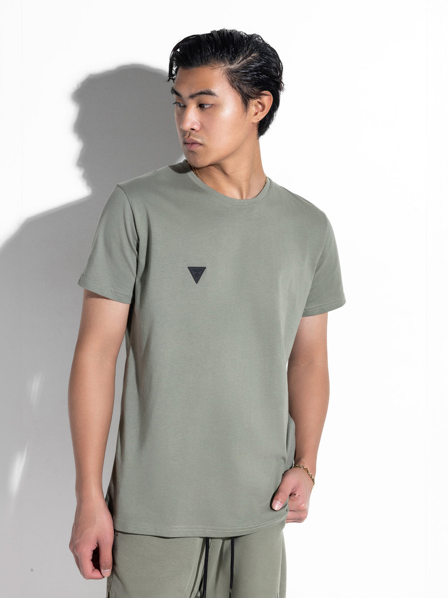 MagicBee Back Cutted Logo Tee - Ice Grey