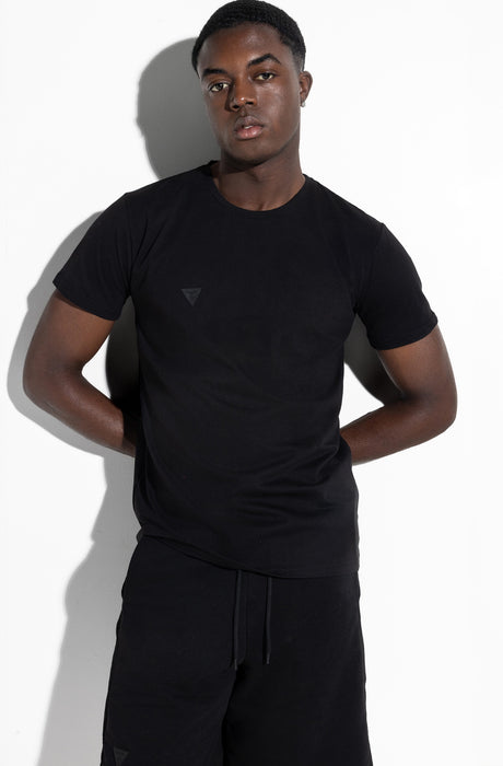 Camiseta MagicBee con logo recortado en la espalda - Negro