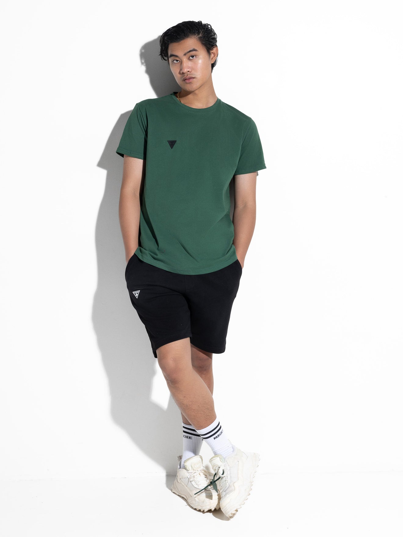 MagicBee Back Cutted Logo Tee - Green