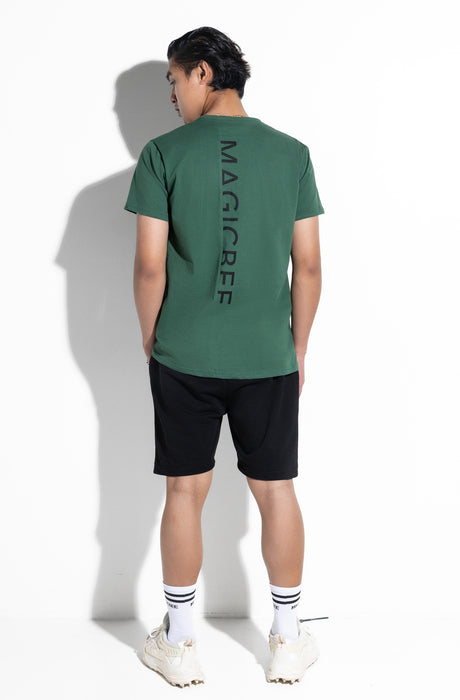 MagicBee Back Cutted Logo Tee - Green