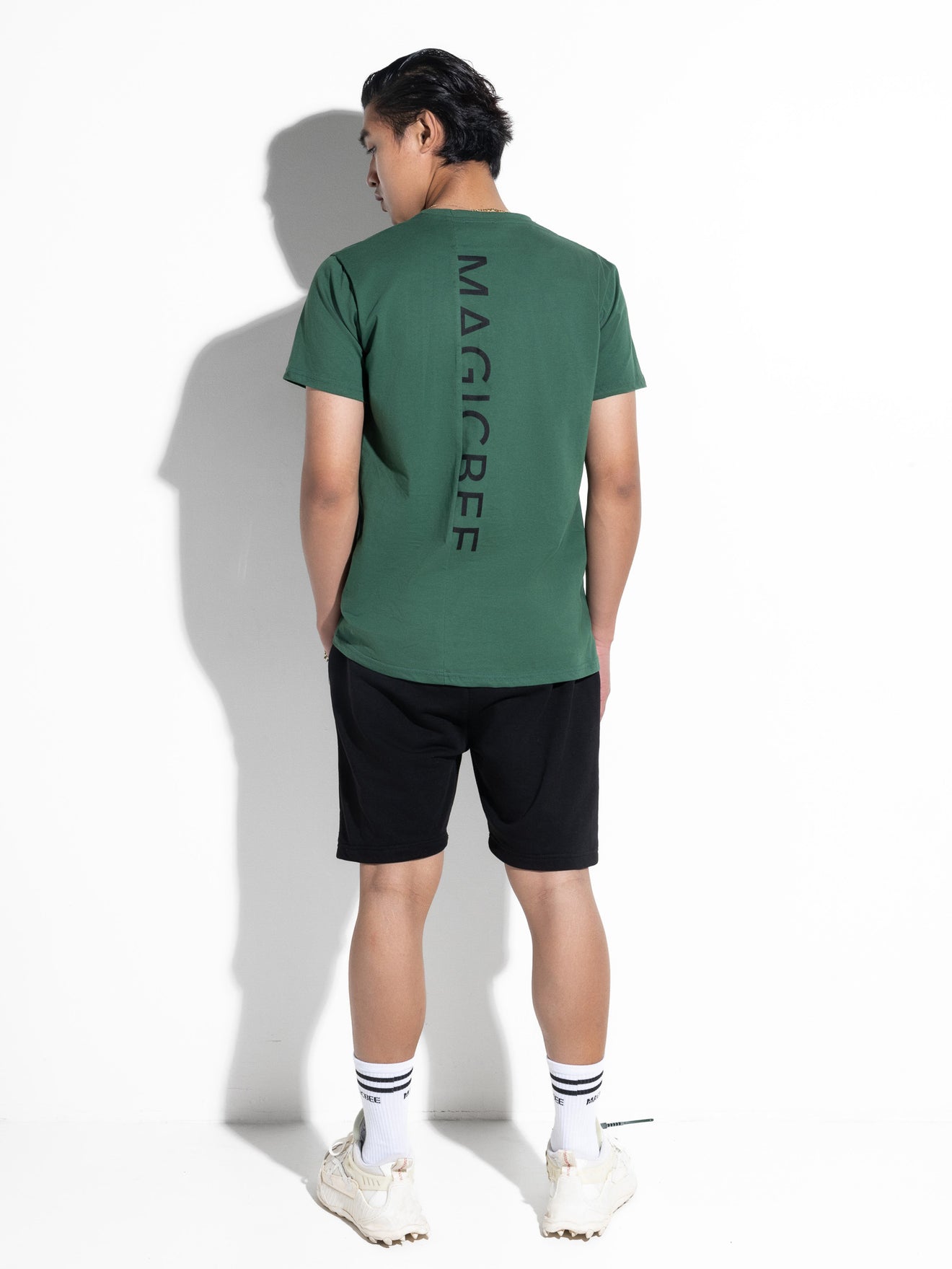 MagicBee Back Cutted Logo Tee - Green