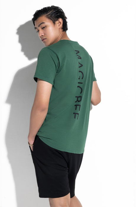 MagicBee Back Cutted Logo Tee - Green