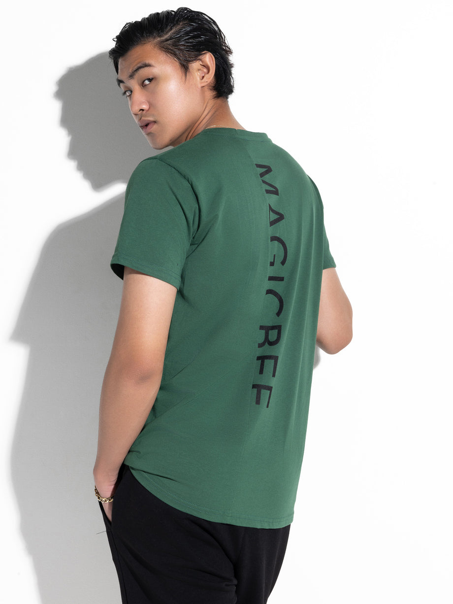 MagicBee Back Cutted Logo Tee - Green