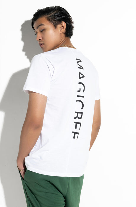 MagicBee Back Cutted Logo Tee - White