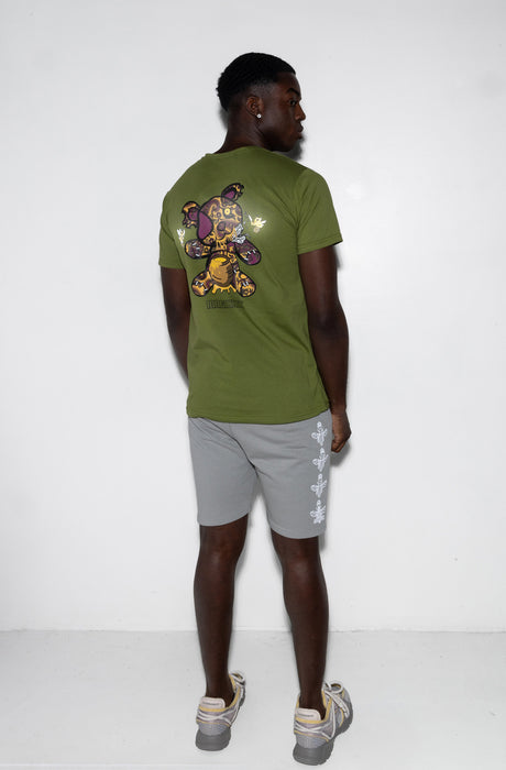 MagicBee Unisex Reflective Killed Teddy Tee - Khaki (Special Edition)