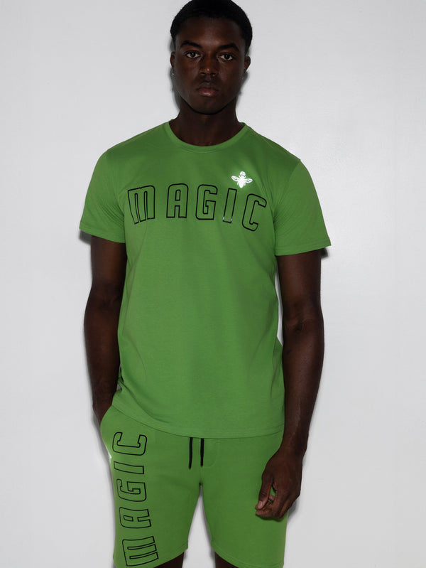 MagicBee Reflective Logo Tee - Green (Limited Edition)