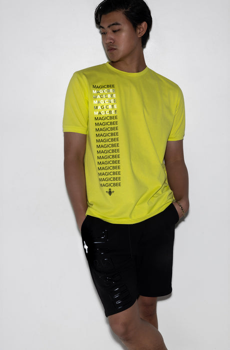 MagicBee Reflective Detail Logo Tee - Neon Green (Limited Edition)