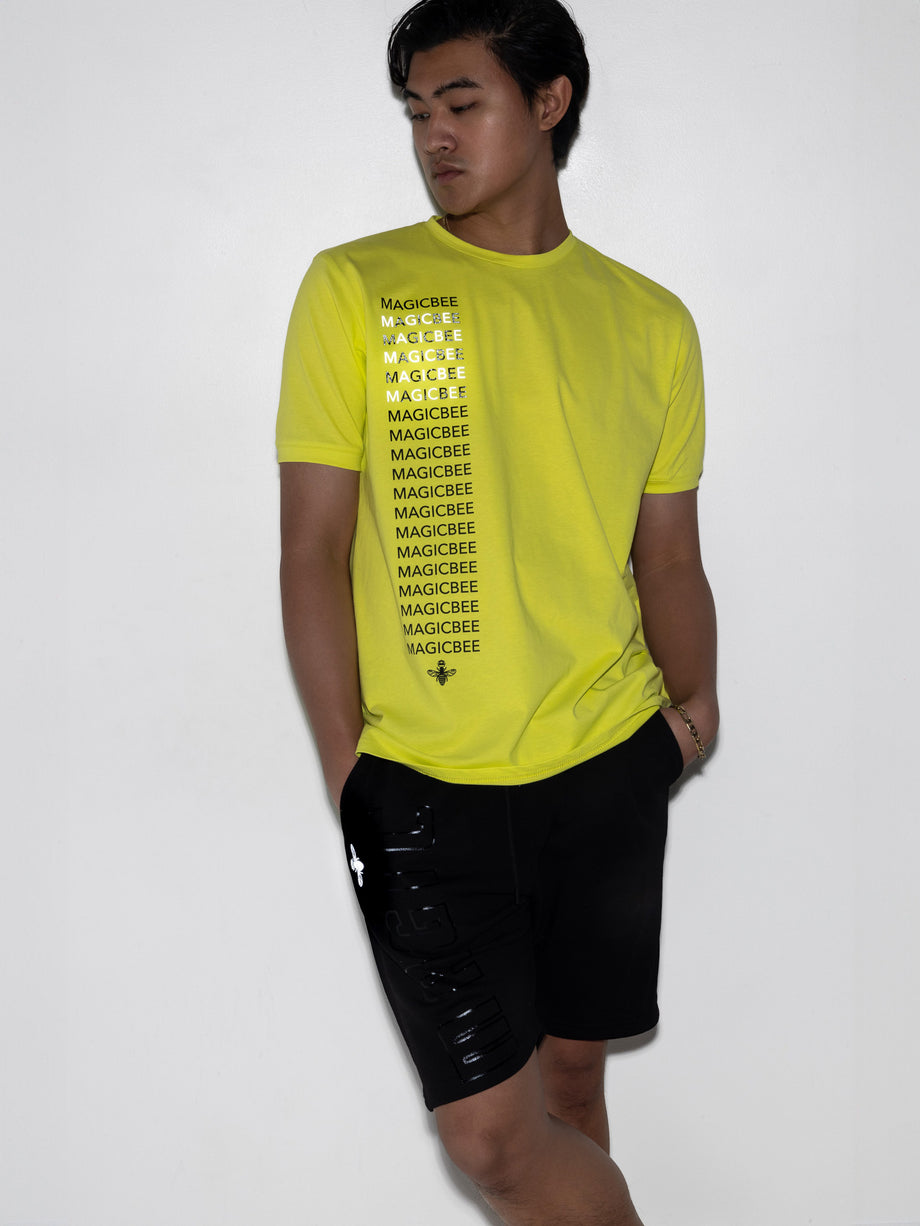 MagicBee Reflective Detail Logo Tee - Neon Green (Limited Edition)