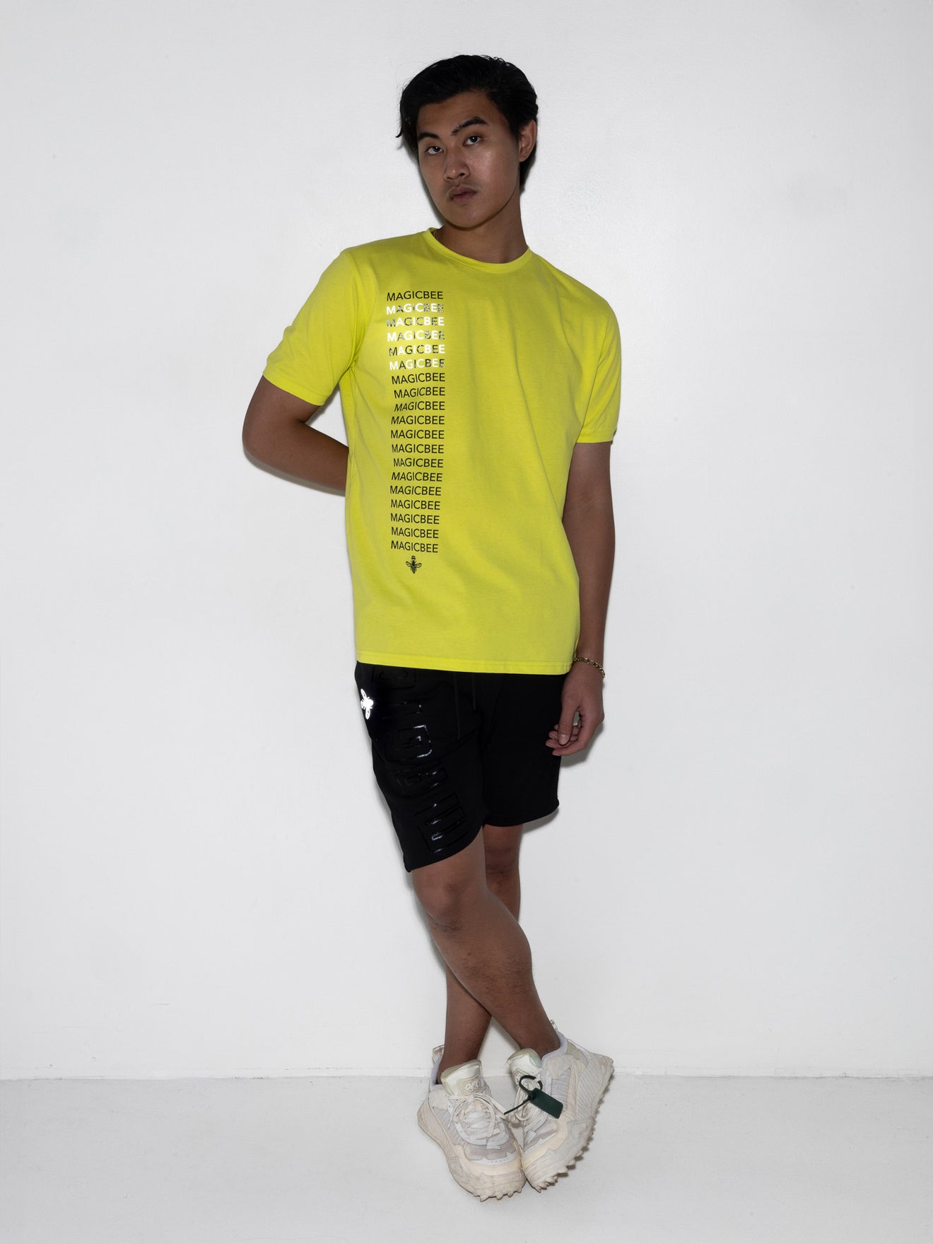 MagicBee Reflective Detail Logo Tee - Neon Green (Limited Edition)