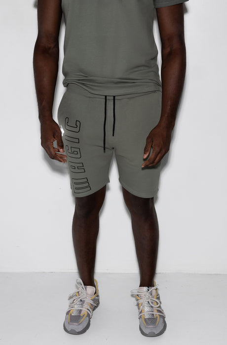 MagicBee Reflective Logo Shorts - Vetiver (Limited Edition)