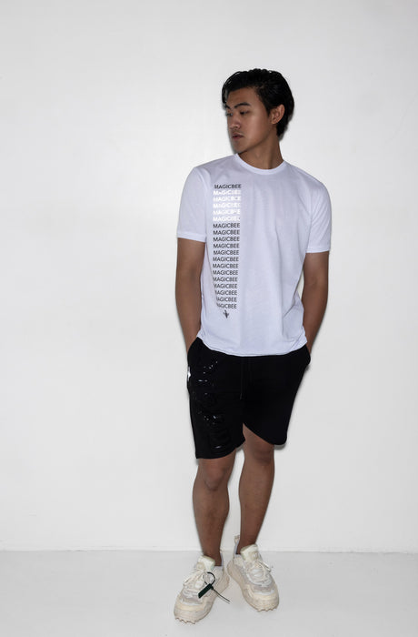 MagicBee Reflective Detail Logo Tee - White (Limited Edition)