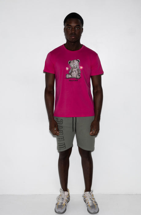 MagicBee Unisex Reflective Teddy Tee - Fuchsia (Special Edition)