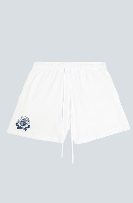 MagicBee Collegiate Logo Shorts - Off White