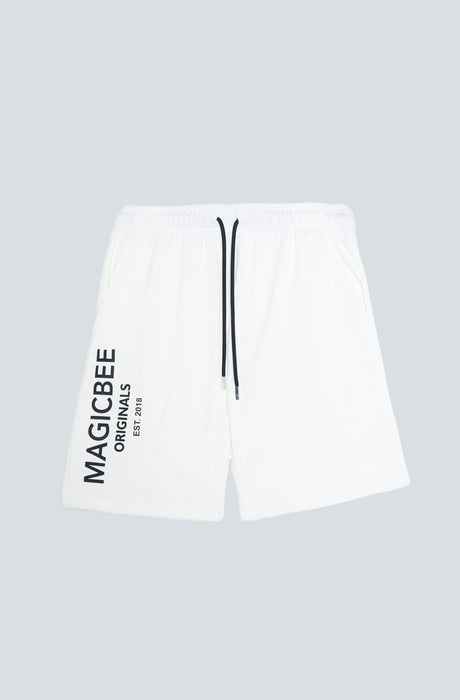 MagicBee Originals Logo Shorts - Off White