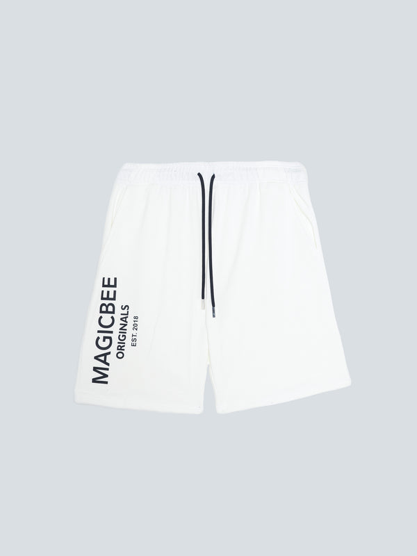 MagicBee Originals Logo Shorts - Off White