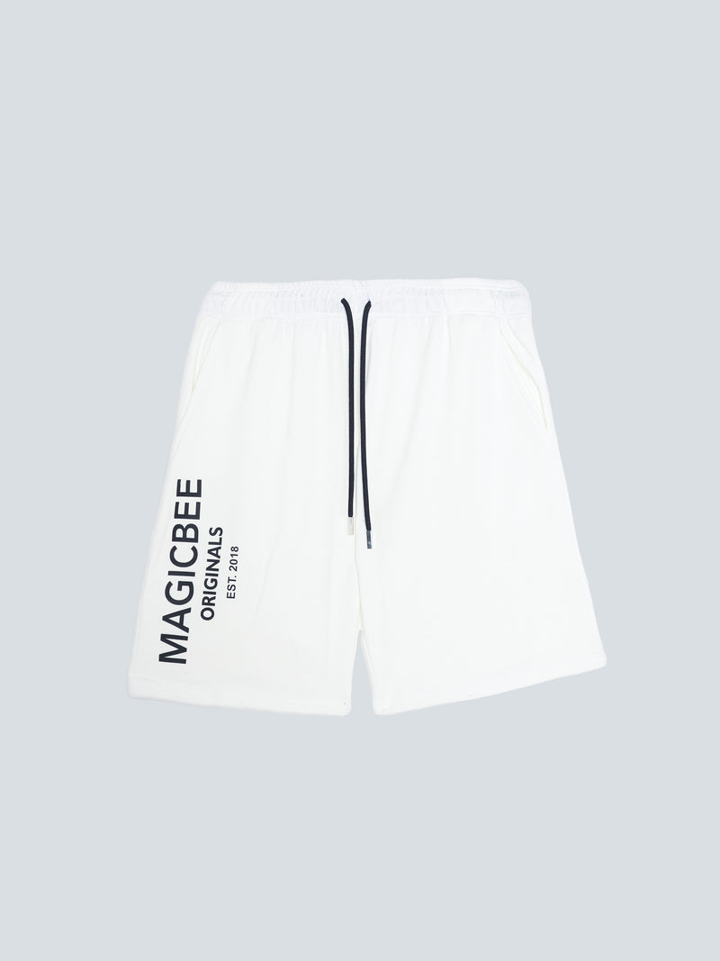 MagicBee Originals Logo Shorts - Off White