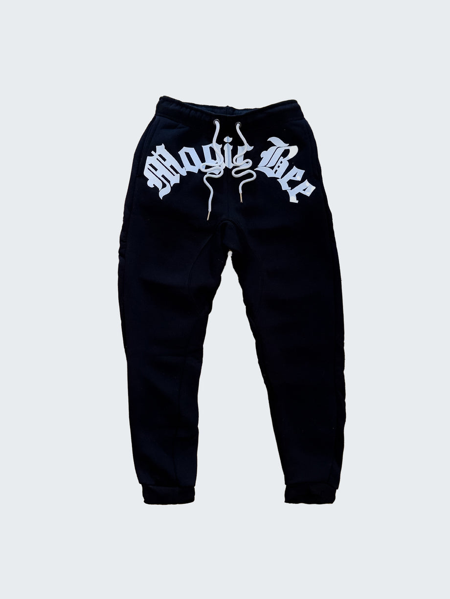 MagicBee Cracking Logo Pants - Black