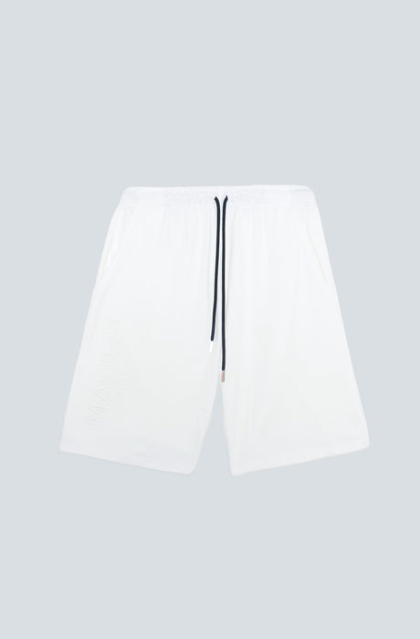 MagicBee Originals Embossed Logo Shorts - Off White